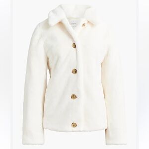 J. Crew Factory Faux Fur Coat Size 6